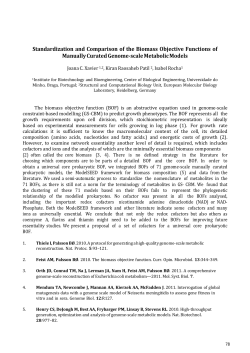 Standardization and Comparison of the Biomass Objective