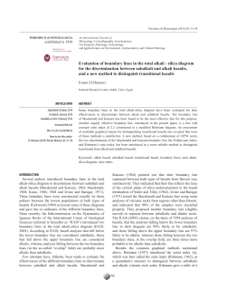 Evaluation of boundary lines in the total alkali