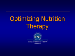 NUTRIENTS AND ENERGY METABOLISM