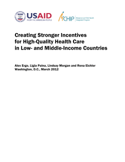 Creating Stronger Incentives for High