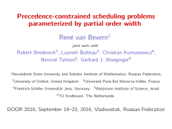 slides - Ren&eacute; van Bevern