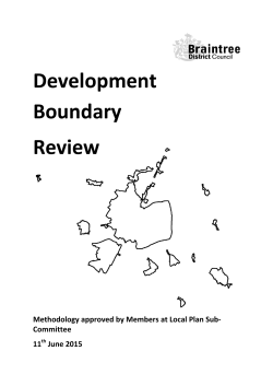 Development Boundary Review - Braintree District Council