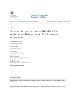 A semi-mechanistic model of dead fine fuel moisture for Temperate