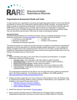 Organizational Assessment Guide and Tools