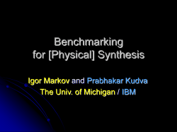Benchmarking for Placement