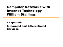 Chapter 09 Integrated and Differentiated Services