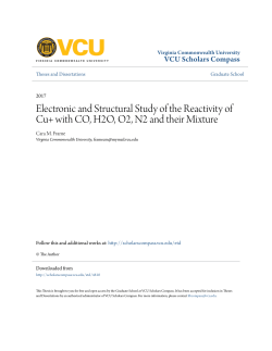 Electronic and Structural Study of the Reactivity of Cu+ with CO