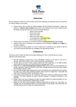 Deliveries - Nursing Times Careers Live!