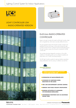 Data Sheet Light Controller LSW - Vossloh