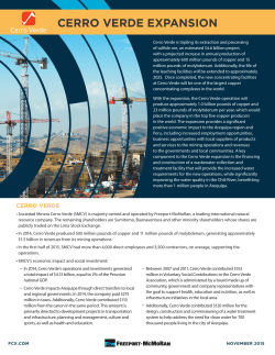Cerro Verde Expansion Fact Sheet NOV15.indd