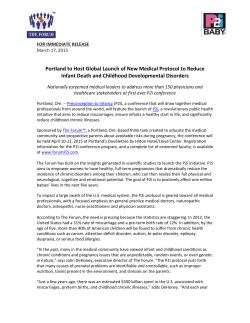 April 2015 Conference Press Release