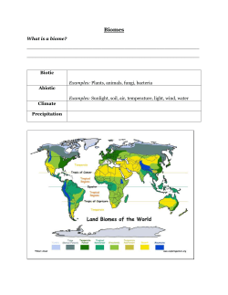 Biome Readings