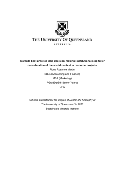 Towards best practice jobs decision-making