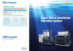 Super Micro-membrane Filtration system