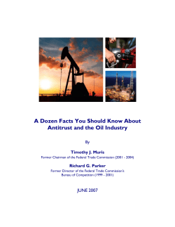 A Dozen Facts You Should Know About Antitrust and the Oil Industry