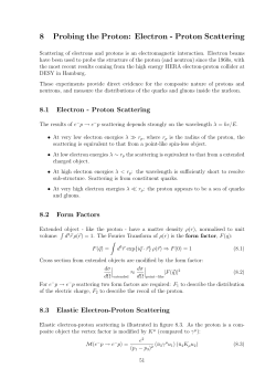 8 Probing the Proton: Electron