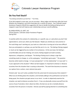 Colorado Lawyer Assistance Program Do You Feel Stuck?