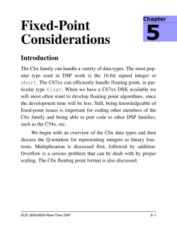 Fixed-Point Considerations