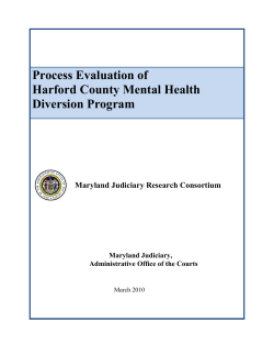 Process Evaluation of Harford County Mental