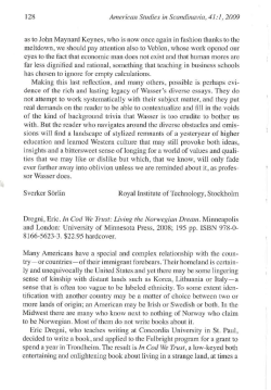 128 American Studies in Scandinavia, 41: I, 2009 as to John