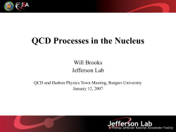 Energy Loss in QCD - Rutgers Physics