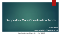 Support for Care Coordination Teams