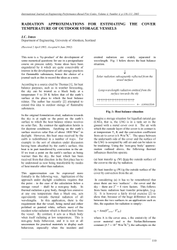 radiation approximations for estimating the cover temperature of
