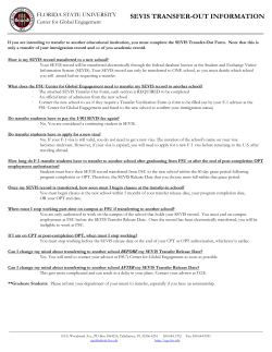 sevis transfer-out information