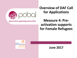 Link to DAF Measure 4 information meeting presentation