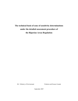 The technical basis of zone of sensitivity determinations under the