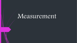 Measurement