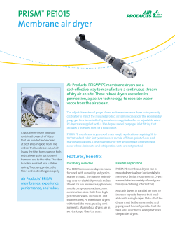 PRISM® PE1015 Membrane air dryer