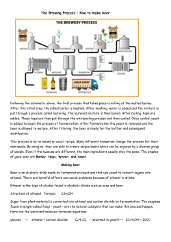 The Brewing Process &ndash; how to make beer Following the schematic