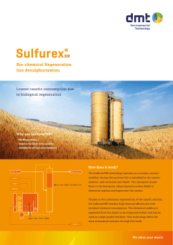 Bio-chemical Regeneration Gas desulphurization