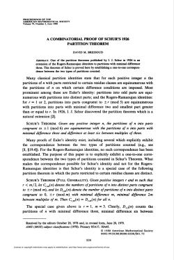 a combinatorial proof of schur`s 1926 partition theorem