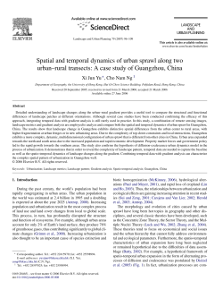 Spatial and temporal dynamics of urban sprawl along two urban