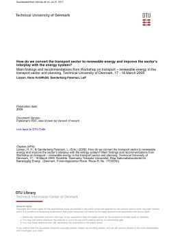 How do we convert the transport sector to renewable energy and