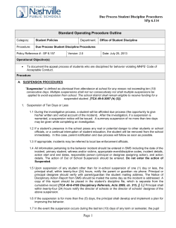 Daily Attendance Procedure - Metro Nashville Public Schools