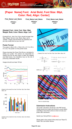 Paper Name ( Font : Arial Bold , Font Size: 80pt , Color