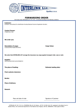 forwarding order