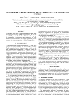 pilot-symbol-aided iterative channel estimation for ofdm