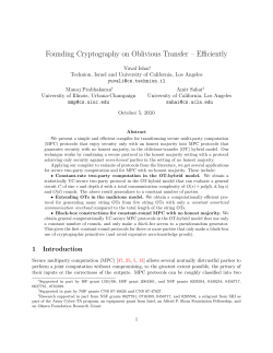 IPS: Founding Cryptography on OT
