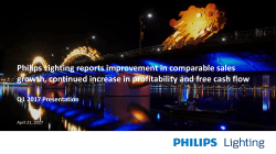 Philips Lighting reports improvement in comparable sales growth