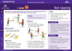 Bat tapping - Sporting Schools