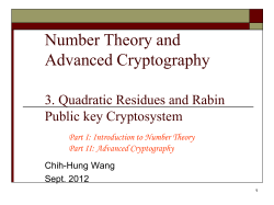 Why Cryptography?
