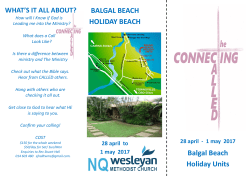 Connecting the Called - Townsville Wesleyan Methodist Church