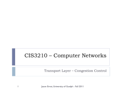 CIS3210 &ndash; Computer Networks