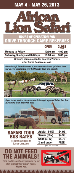 do not feed the animals!