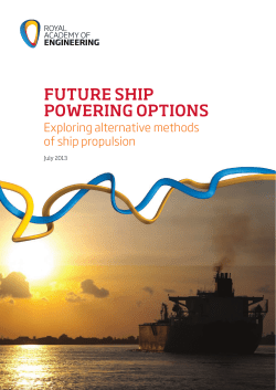 Future ship powering options - Royal Academy of Engineering