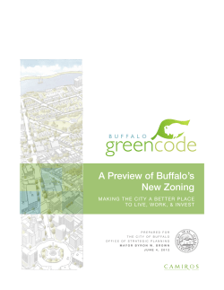 A Preview of Buffalo`s New Zoning